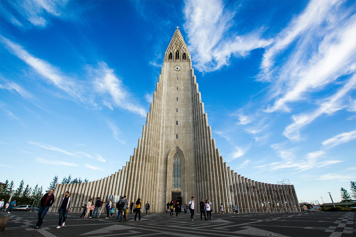 La chiesa di Hallgrímskirkja a Reykjavik